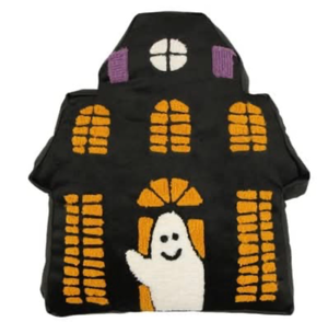 lot 41867 image: Bullseyes Halloween Ghost House Decorative Pillow