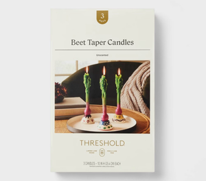 lot 41883 image: 2 Boxes of Threshold Beet Taper Candles Set