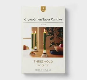 lot 41884 image: 2 Boxes of Threshold Green Onion Taper Candles Set