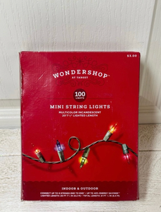 lot 41904 image: Wondershop 100 Mini Multicolor String Lights