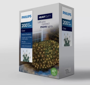 lot 41908 image: Philips Heavy Duty 200 Clear String Lights