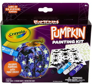 lot 41942 image: Crayola Pumpkin Painting Kit Halloween Decoration Set