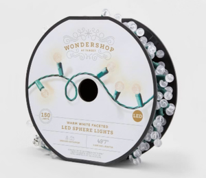 lot 41949 image: Wondershop 150ct LED Sphere String Lights