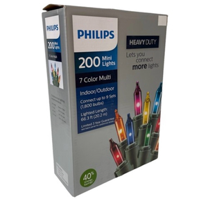 lot 41953 image: Philips 200 Multi-Color Mini Lights Set