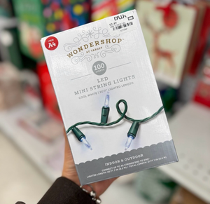 lot 41965 image: Wondershop 100 LED Warm White Mini String Lights