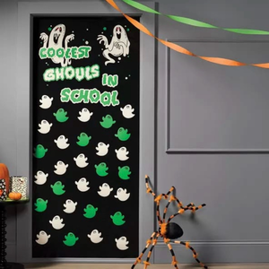 lot 41976 image: Halloween Classroom Door Cover - Coolest Ghouls in School