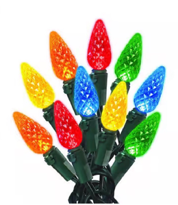 lot 41983 image: Wondershop LED Faceted C6 String Lights - 60 Count