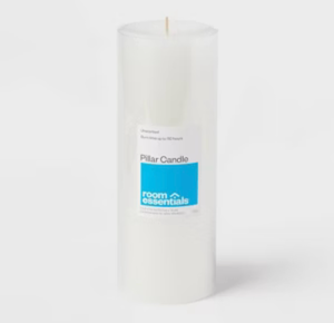 lot 41991 image: Room Essentials 3x8 White Pillar Candle