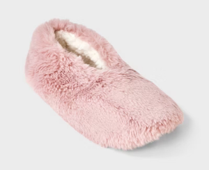 lot 42004 image: Plush Faux Fur Slipper Socks