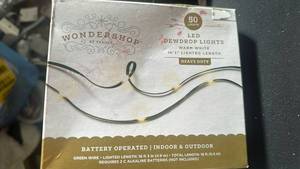 lot 42009 image: Wondershop 50 LED Dewdrop String Lights