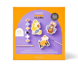 lot 42019 image: Mondo Llama DIY Wood Animal Painting Kit