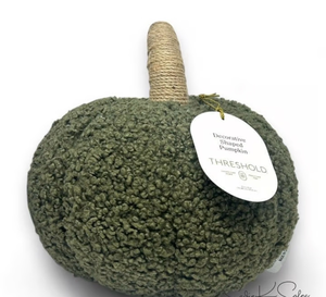 lot 42020 image: Threshold Teddy Boucle Pumpkin Decor