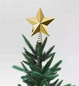 lot 41605 image: Gold Star Christmas Tree Topper - Wondershop