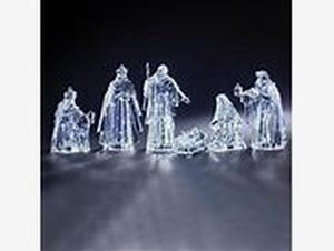 lot 41650 image: Acrylic Nativity Figurine Collection