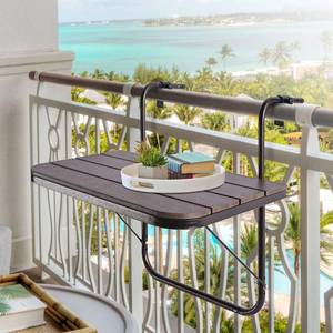 lot 515 image: $60 Patio Novagarden Balcony Railing Table 23.6(L) x 15.7(W)