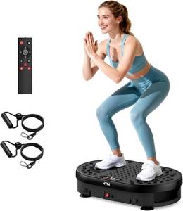 lot 539 image: $73 Vibration Plate Exercise Machine, 120 Speed Levels, 9 Programs