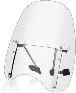 lot 540 image: $53 Universal 18x16 Motorcycle Windshield for Harley, Honda, Kawasaki