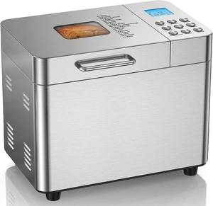 lot 561 image: $100 OSIPOTO 2LB Bread Maker 17-in-1 Stainless Steel, 15h Timer