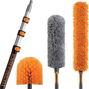 lot 569 image: $50 20 ft High-Reach Duster Kit with 4-12 ft Telescopic Pole