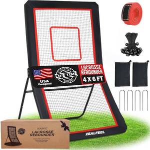 lot 571 image: $120 Lacrosse Rebounder 4x6FT Net for Backyard, 5 Angles