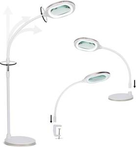 lot 576 image: $115 Brightech LightView Pro Magnifying LED Desk Lamp - White