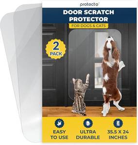 lot 578 image: $56 PROTECTO 2 Pack 35.5x24 Door Protector for Dog Scratching