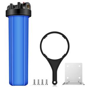 lot 584 image: $64 SimPure Whole House Filter Housing (DB20P), 20x4.5, 1 NPT