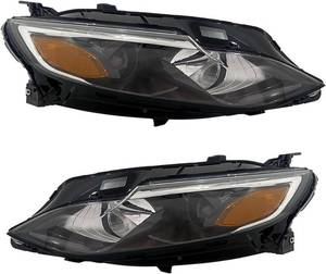 lot 592 image: $150 Headlight Assembly Pair for Chevy Malibu, 19-25