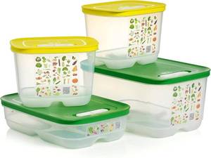 lot 600 image: $80 Tupperware Fridgesmart 4-Piece Food Storage Set, Dishwasher Safe