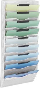 lot 613 image: $50 EASEPRES 10-Pocket Mesh Wall File Organizer, Holder, White