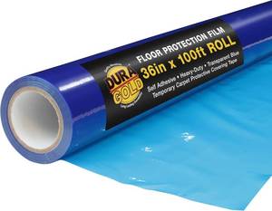 lot 629 image: Dura-Gold Floor Protection Film, 36 in x 100 ft, Clear