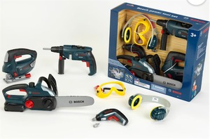 lot 633 image: Bosch Power Tool Set Toy, 4 pc.