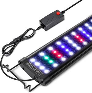lot 636 image: $47 AQQA Aquarium Light, Full Spectrum LED, 12-54 Adjustable, 14-31W