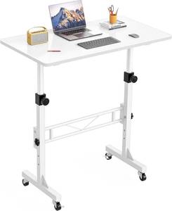 lot 644 image: $50 HOMIDEC Standing Desk 32 Inch Adjustable Height Rolling Sit-Stand
