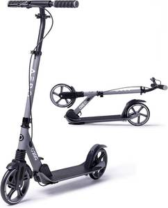 lot 645 image: $84 Aero Big Wheels Kick Scooter 6 Teens & Adults, Light-Up, Foldable