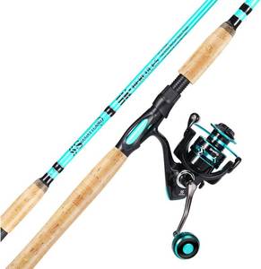 lot 648 image: $63 Sougayilang 7  Rod & Reel Combo, 2-Piece, 4000 Reel, Inshore