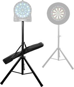 lot 650 image: $50 Turnart Dartboard Stand, 4kg Holder, Adjustable 106 200 cm