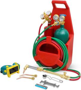 lot 653 image: $332 MIU-1516 Oxygen-Acetylene Torch Kit with Gas Tank Welding
