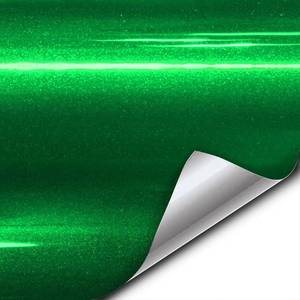 lot 656 image: VVIVID XPO Gloss Liquid Metal Green Vinyl Wrap Film (3ft x 5ft)