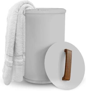 lot 666 image: $100 SAMEAT Heated Towel Warmer for Bathroom, Auto Shut Off, Gray