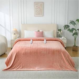lot 670 image: Heated Queen Blanket, Dual Control, 8 Heat, 10h Auto-Off, Pink