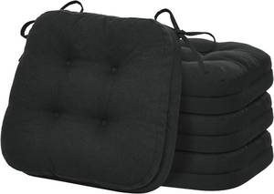 lot 677 image: $49 baibu 4-Pack Dining Chair Cushions, Memory Foam, 16.5x16.5in