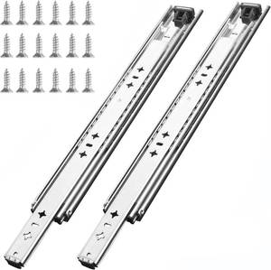 lot 695 image: $65 1 Pair 40-Inch 260 lb Heavy-Duty Drawer Slides, SideUndermount