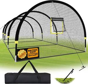 lot 707 image: $220 Baseball Batting Cages for Backyard 2230ft x 12x8ft Portable Net