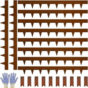lot 717 image: $66 Corten Steel Landscape Edging 4.5 H x 40 L - 33ft, 10 Pcs