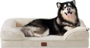 lot 751 image: $71 EHEYCIGA Orthopedic 48x35 Dog Bed, Waterproof Memory Foam