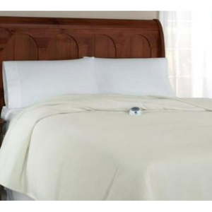 lot 756 image: $230 Safe and Warm Micro-Fleece Low-Voltage Heated Electric Blanket GRAY
