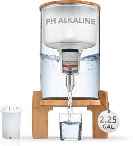 lot 762 image: $96 Invigorated Water pH Recharge Dispenser - Countertop Filtration