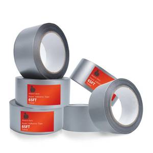 lot 34828 image: 6 Pack Duct Tape Heavy Duty Waterproof, Strong Adhesive Silver Duct Tape Bulk for Indoor Outdoor Repairs Tear by Hand,65FT x 2 Inch Total - Retail $15