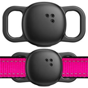 lot 34853 image: DDJ for Tile Life360 Sticker (2024) Tracker Cat Collar Case, 2-Pack Silicone Anti-Lost Protective Cover Tile Tracker Holder for Dog & Pet Collars, Ultra Durable, Easy Installation, Lightweight, Black - Retail $10